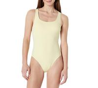 Amazon Essentials Maillot De Bain Une Pièce Échancré À Dos Croisé Femme, Jaune Clair, 46