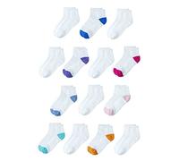 Amazon Essentials Mixte enfant Chaussettes Basses Enfant et Tout-Petit Unisexes en Coton, Lot de 14 Paires