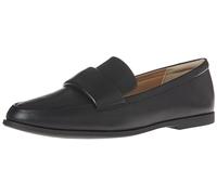 Amazon Essentials Mocassins Souples à Bouts Ronds Femme, Noir Faux Cuir, 36 EU