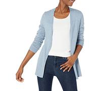Amazon Essentials Open-front Cardigan, Gilet Femme, Bleu (Light Indigo Heather Blh), Small
