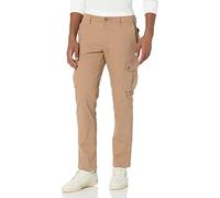 Amazon Essentials Pantalon Cargo Extensible, Coupe ajustée (Grandes Tailles Disponibles) Homme, Brun Kaki Foncé, 34W / 28L