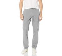 Amazon Essentials Pantalon Cargo Extensible, Coupe ajustée (Grandes Tailles Disponibles) Homme, Gris Clair, 29W / 30L