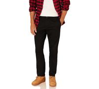 Amazon Essentials Pantalon chino à devant plat pour homme, coupe ajustée, infroissable, noir, 81,3 x 86,4 cm (l x L)