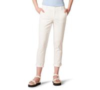 Amazon Essentials Pantalon Chino Court et Extensible, Taille Mi-Haute, Coupe Cintrée et Jambes Fuselées (Disponible en Grandes Tailles) Femme, Blanc, 62 Grande taille