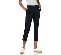 Amazon Essentials Pantalon Chino Court et Extensible, Taille Mi-Haute, Coupe Cintrée et Jambes Fuselées (Disponible en Grandes Tailles) Femme, Noir, 50