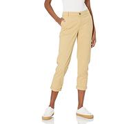Amazon Essentials Pantalon Chino Court et Extensible, Taille Mi-Haute, Coupe Cintrée et Jambes Fuselées (Disponible en Grandes Tailles) Femme, Brun Kaki, 40