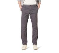 Amazon Essentials Pantalon Chino de Travail Ajusté à Devant Plat et Infroissable pour Homme, Charbon, 35W / 30L