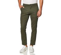 Amazon Essentials Pantalon Chino Décontracté et Extensible, Coupe Classique Homme, Vert Olive, 40W / 28L