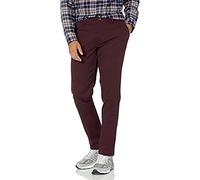 Amazon Essentials Pantalon Chino Décontracté et Extensible, Coupe Skinny Homme, Bordeaux, 42W / 34L