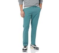 Amazon Essentials Pantalon Chino Décontracté et Extensible, Coupe Skinny Homme, Vert Foncé, 34W / 34L