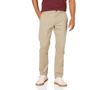 Amazon Essentials Pantalon Chino Décontracté Gardant son Extensibilité Toute la Journée, Coupe Ajustée Homme, Brun Kaki, 35W / 32L