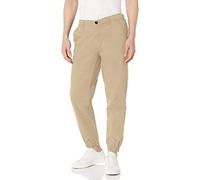 Amazon Essentials Pantalon Chino Esprit Jogging Coupe Droite Homme, Brun Kaki, S