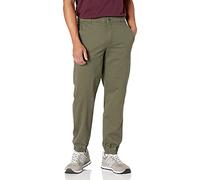 Amazon Essentials Pantalon Chino Esprit Jogging Coupe Droite Homme, Vert Olive, L