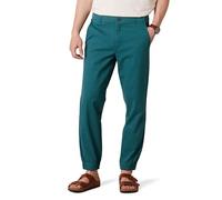 Amazon Essentials Pantalon Chino Esprit Jogging Coupe Droite Homme, Vert Sarcelle Délavé, M