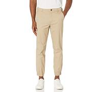 Amazon Essentials Pantalon Chino Esprit Jogging Coupe Slim Homme, Brun Kaki, S