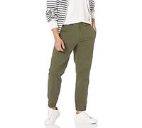 Amazon Essentials Pantalon Chino Esprit Jogging Coupe Slim Homme, Vert Olive, S