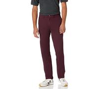 Amazon Essentials Pantalon Chino Extensible Décontracté à Coupe Athlétique (Grandes Tailles Disponibles) Homme, Bordeaux, 34W / 28L