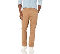 Amazon Essentials Pantalon Chino Extensible et Confortable Lavé à Coupe Athlétique Homme, Brun Kaki, (Taille fabricant: 30W x 30L)