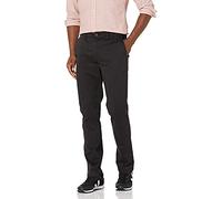Amazon Essentials Pantalon Chino Extensible et Confortable Lavé à Coupe Athlétique Homme, Noir, 36W / 30L