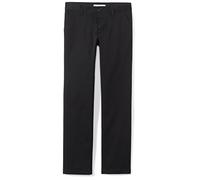 Amazon Essentials Pantalon chino uniforme à devant plat pour petite fille, extensible réglable, noir, 4T
