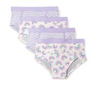 Amazon Essentials Pantalon d’Entraînement en Coton Mixte enfant, Lot de 4, Arc-en-ciel/Rayures, 4 ans