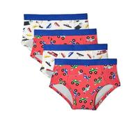 Amazon Essentials Pantalon d’Entraînement en Coton Mixte enfant, Lot de 4, Voitures/Camions, 3 ans