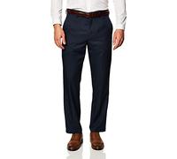 Amazon Essentials Pantalon de Costume de Coupe Classique à Taille Extensible et Devant Plat Homme, Bleu Marine, 29W / 30L