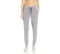 Amazon Essentials Pantalon de Jogging Stretch en Tissu Tech Brossé (Grandes Tailles Disponibles) Femme, Gris Teinture Spatiale, L