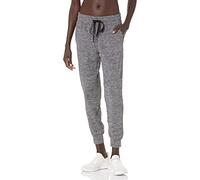 Amazon Essentials Pantalon de Jogging Stretch en Tissu Tech Brossé (Grandes Tailles Disponibles) Femme, Gris Foncé Teinture Spatiale, XXL