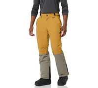 Amazon Essentials Pantalon de Neige Isotherme résistant à l'eau pour Homme, Bloc de Couleurs Jaune Moutarde Marron, Taille M