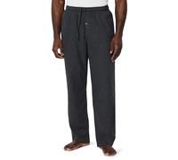 Amazon Essentials Pantalon de Pyjama Respirant en Flanelle (Disponible en Grandes Tailles et Grandes Longueurs) Homme, Charbon Chiné, L