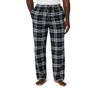 Amazon Essentials Pantalon de Pyjama Respirant en Flanelle (Disponible en Grandes Tailles et Grandes Longueurs) Homme, Jaune Noir Écossais, XXL