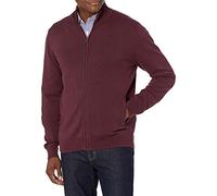 Amazon Essentials Pantalon de Survêtement en Coton, à Fermeture Éclair Intégrale Homme, Bordeaux, S