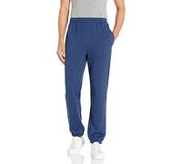 Amazon Essentials Pantalon de Survêtement en Molleton, à Ourlets Serrés (Grandes Tailles Disponibles) Homme, Bleu Marine Teinture Spatiale, L
