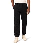 Amazon Essentials Pantalon de Survêtement en Molleton, à Ourlets Serrés (Grandes Tailles Disponibles) Homme, Noir, L