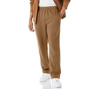 Amazon Essentials Pantalon de Survêtement en Polaire à Bas Ouvert (Existe en Grandes Tailles) Homme, Havane Foncé, XXL