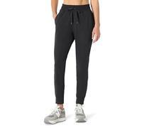 Amazon Essentials Pantalon de Survêtement Extensible et Léger, Doux et Performant, Coupe Athlétique Femme, Noir Teinture Spatiale, XL