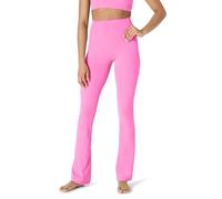 Amazon Essentials Pantalon de Yoga Active FormFlex Ultra Doux, Legging Taille Haute et Coupe Bootcut, Pleine Longueur et Entrejambe 80,0cm Femme, Rose Flamingo, XXL