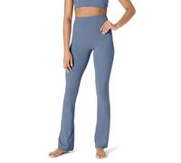 Amazon Essentials Pantalon de Yoga FormFlex Ultra Doux, Taille Haute et Coupe Bootcut, Entrejambe 80 cm Femme, Gris Ardoise, XXL