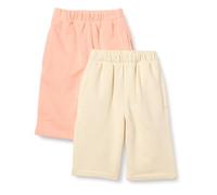 Amazon Essentials Pantalon En Coton French Terry Mixte Bébé, Lot de 2, Beige/Pêche, 6-9 mois