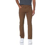 Amazon Essentials Pantalon en Sergé Stretch 5 Poches Coupe Ajustée Homme, Brun, 32W / 32L