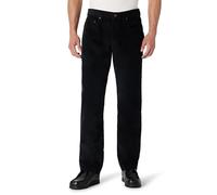 Amazon Essentials Pantalon en Velours Côtelé à 5 Poches Coupe Droite Homme, Noir, 32W / 30L