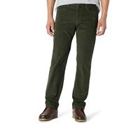 Amazon Essentials Pantalon en Velours Côtelé à 5 Poches Coupe Droite Homme, Olive Foncé, 29W / 30L