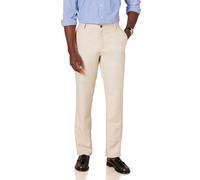 Amazon Essentials Pantalon habillé à Devant Plat pour Homme, Coupe ajustée, en Polyester, Pierre, 71,1 x 76,2 cm (l x L)