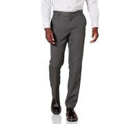 Amazon Essentials Pantalon habillé à Devant Plat pour Homme, Coupe ajustée, Gris foncé, 88,9 x 81,3 cm (l x L)