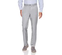 Amazon Essentials Pantalon habillé à l'avant Plat pour Homme, Coupe ajustée, Gris Clair, 88,9 x 71,1 cm (l x L)