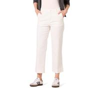 Amazon Essentials Pantalon Kaki Taille Haute, Coupe ajustée, Longueur Cheville, Jambe Large Femme, Coquille D’Œuf, 14 Grande Longueur