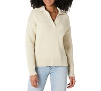 Amazon Essentials Polo en Coton épais Coupe décontractée pour Femme, Sable chiné, Taille XXS