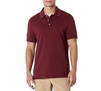 Amazon Essentials Polo Interlock pour Homme, Coupe Classique, Bordeaux Riche, Taille L