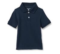 Amazon Essentials Polo Uniforme à Manches Courtes en Piqué Garçon, Bleu Marine, 9 Ans